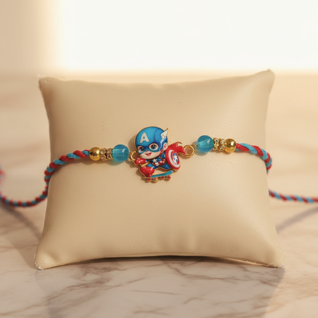 Captain America Rakhi - Enhanced