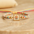 Pastel Baby Ganesha Frame Rakhi - Enhanced